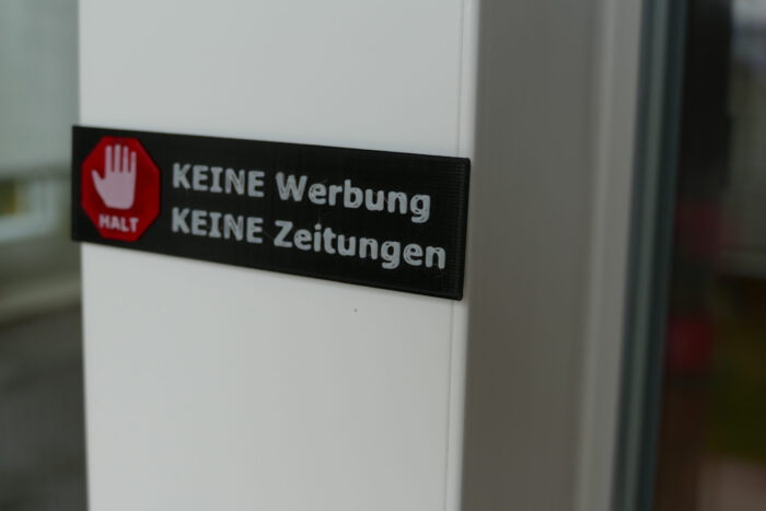 Schild Keine Werbung – Bild 3