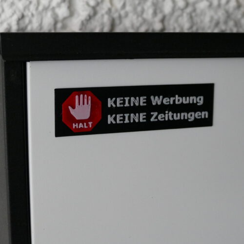 Schild Keine Werbung