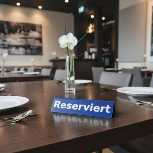 Reserviert-Schild