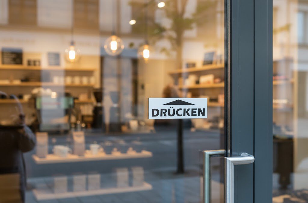 Drücken Schild – Bild 2