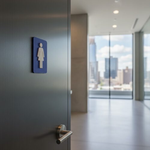 WC Schild Damen