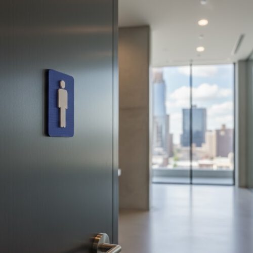 WC Schild Herren