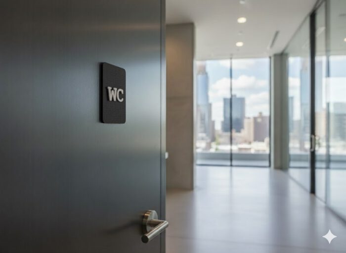 WC schwarz weiß