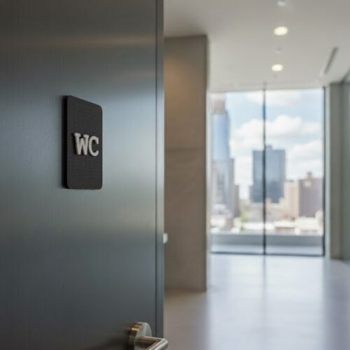 WC schwarz weiß
