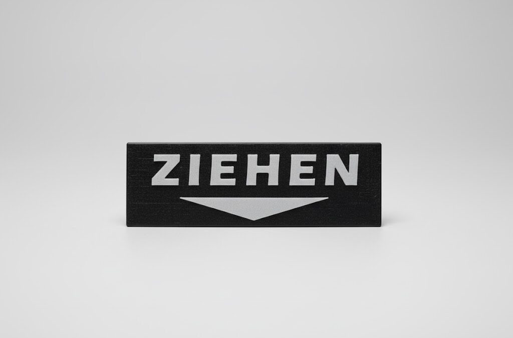 Ziehen Schild – Bild 2