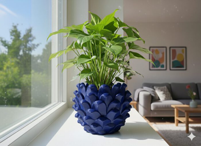 Blumentopf_Frechzapf_Blau