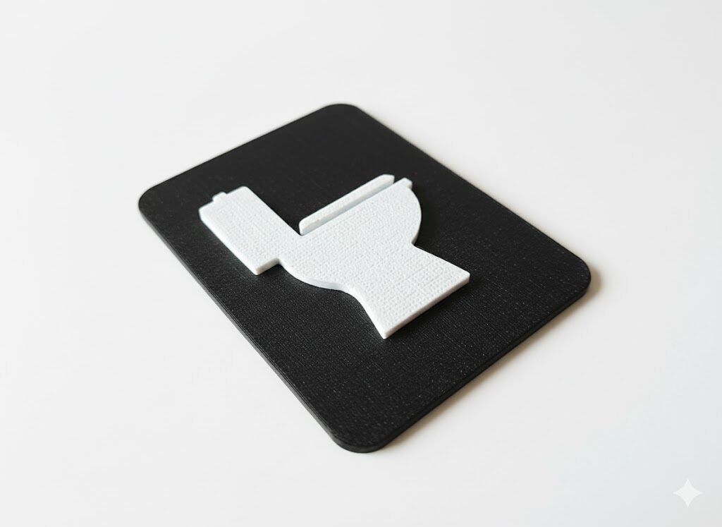 WC Schild mit Toilettensymbol – Bild 7