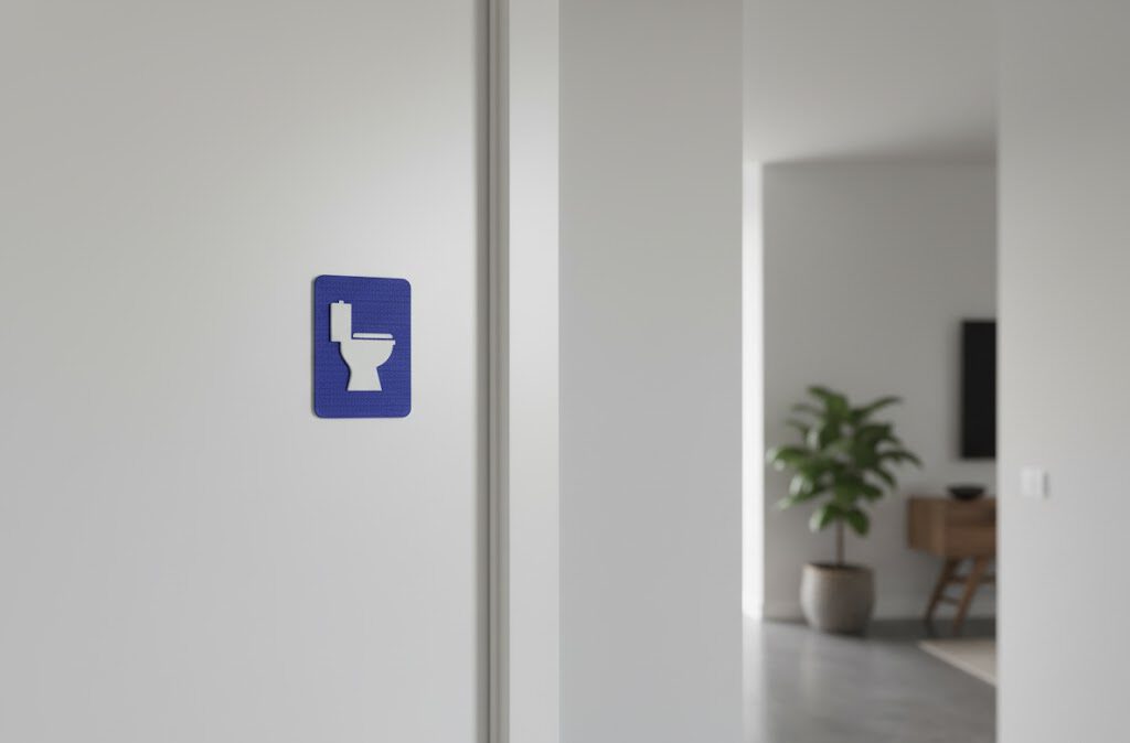 WC Schild mit Toilettensymbol – Bild 4
