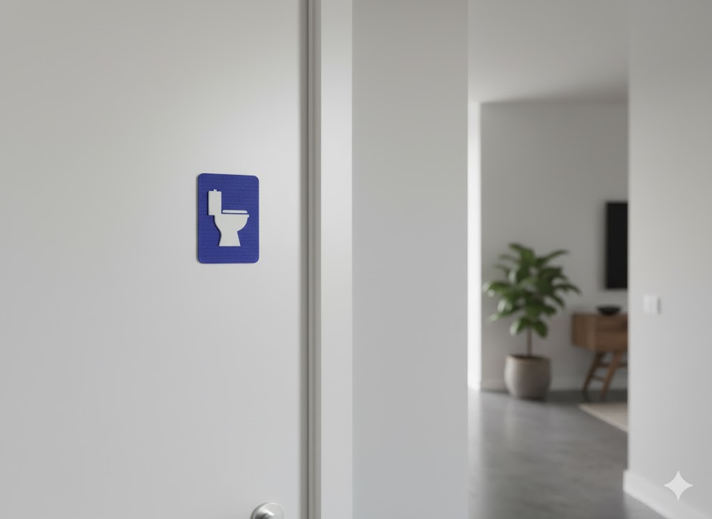 WC Schild mit Toilettensymbol – Bild 4