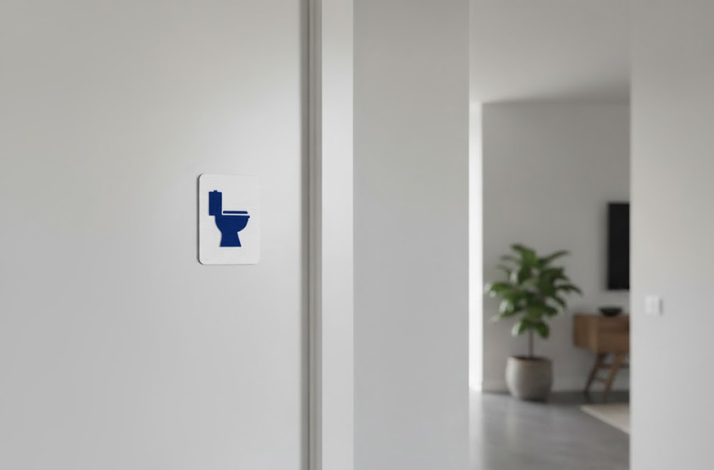 WC Schild mit Toilettensymbol – Bild 6