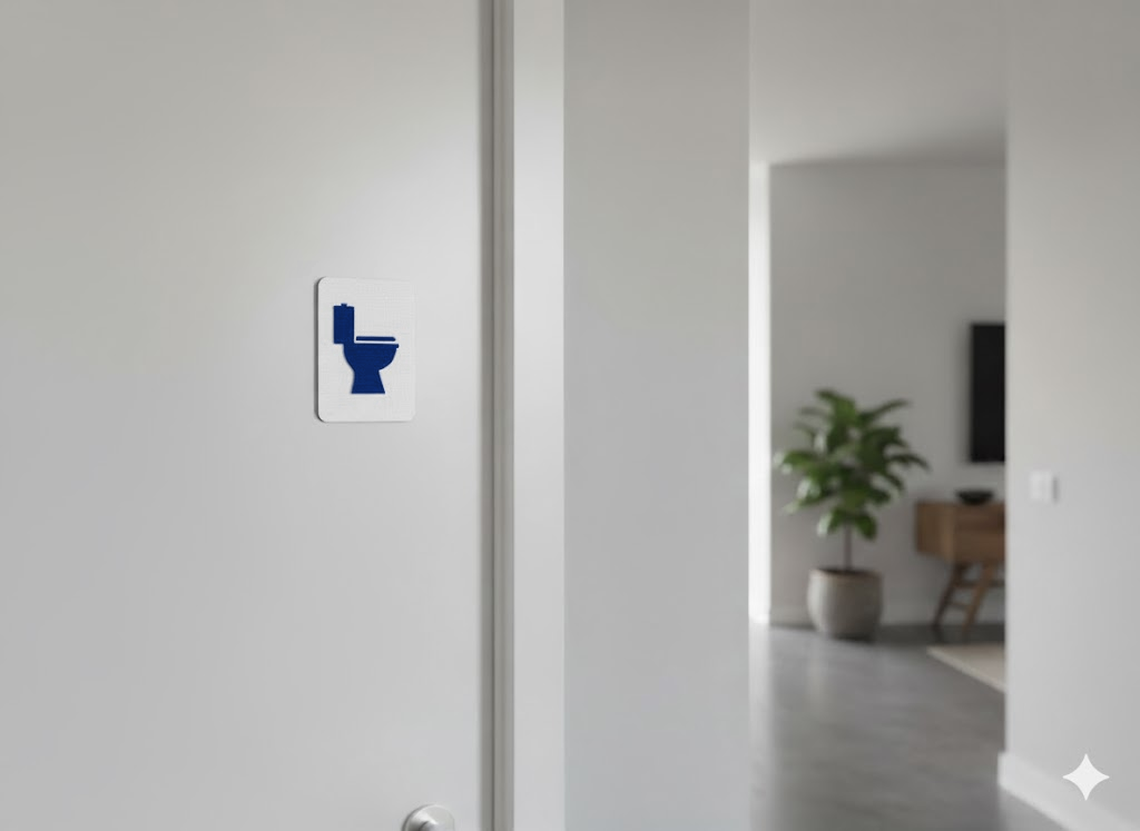 WC Schild mit Toilettensymbol – Bild 6