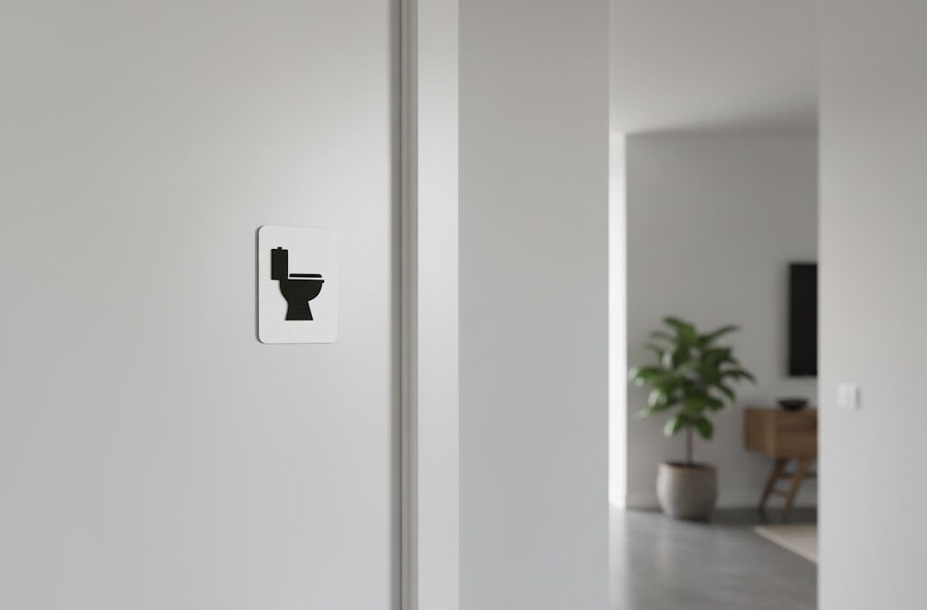 WC Schild mit Toilettensymbol – Bild 5