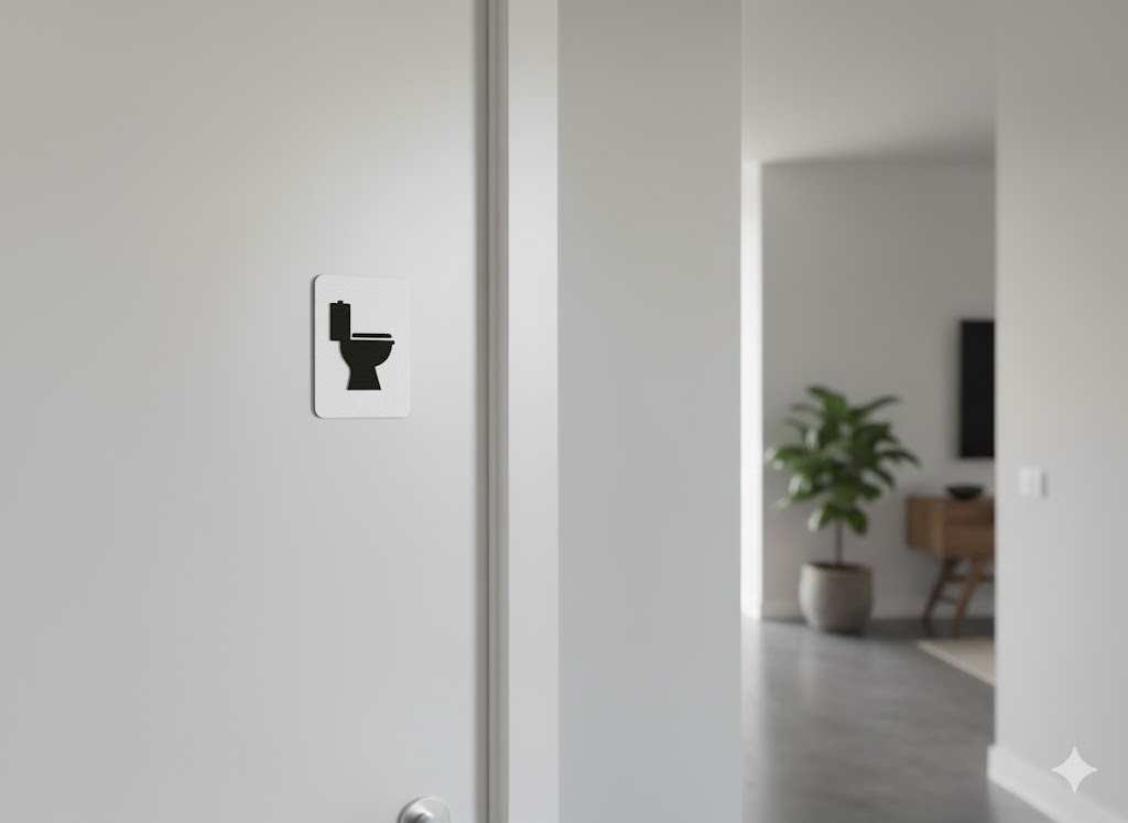 WC Schild mit Toilettensymbol – Bild 5