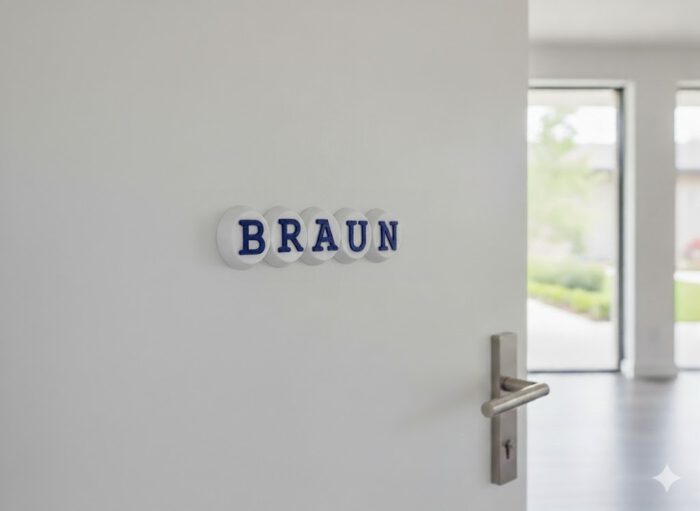 Türschild Circly (Höhe 5cm) – Bild 3