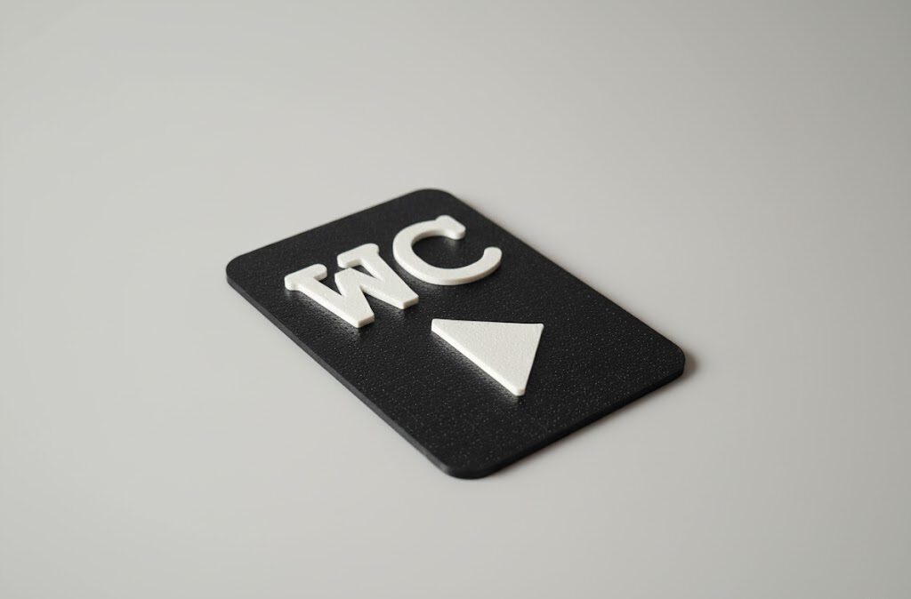WC Schild CloseUp