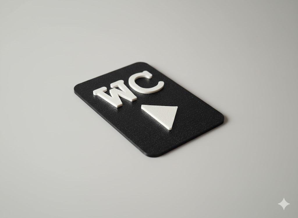 WC Schild CloseUp