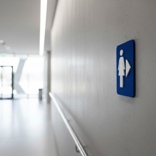 WC Schild Damen | Rechts