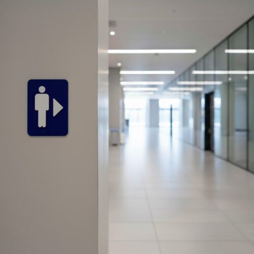 WC Schild Herren | Rechts