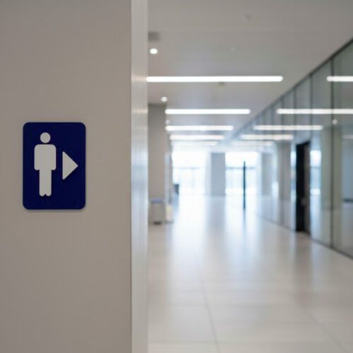 WC Schild Herren | Rechts