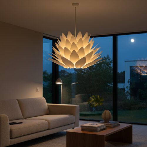 Lampenschirm Sunflower eingeschaltet