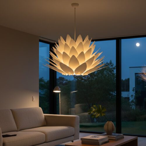 Lampenschirm Sunflower eingeschaltet